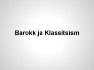 Barokk ning klassitsism