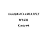 Bioloogiliselt olulised ained