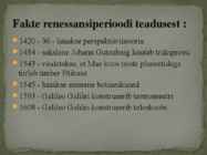 Renessanss ja teadus #7