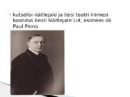 Kultuurielu Eestis kahe maailmasõja vahelisel ajal #3