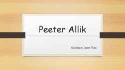 Peeter Allik