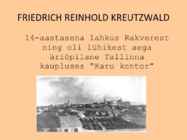 Friedrich Reinhold Kreutzwald #3