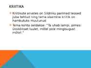 Kivisildnik #8