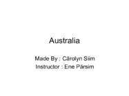 Kangaroos and Australia