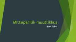 Mittepärilik muutlikkus