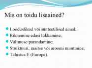 Mida teada-E-ainetest #3