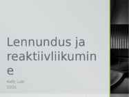 Lennundus ja reaktiivliikumine