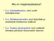 Mis on majandusteadus #5