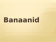 Powerpoint esitlus banaanidest