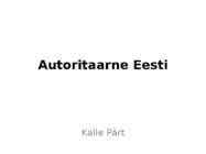 Autoritaarne Eesti