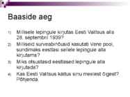 Baaside aeg-Eestlased teises maailmasõjas #17