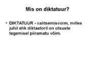 Diktatuurid Lääne-Euroopas #2