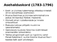 EESTI ALA VALITSEMINE VARAUUSAJAL #10