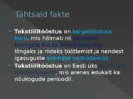 TEKSTIILITÖÖSTUS #2