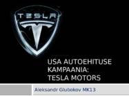 Usa autoehituse kampaania-Tesla motors