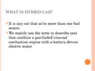 The histori of Hybrid cars #2