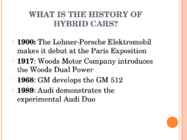 The histori of Hybrid cars #3