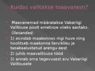 Maakonnad ja omavalitsused #5