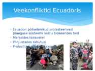 Veekonfliktid Ladina-Ameerikas #5