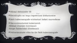 Rahvuslik liikumine ja venestamisaeg #3