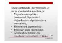 Finantssuhtarvud kaasajal #20