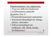 Finantssuhtarvud kaasajal #8