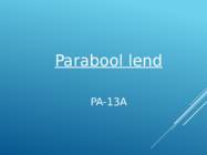 Parabool lend