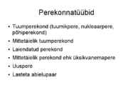 Perekonna tüübid #2