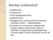 Esmased tulekustutusvahendid #3