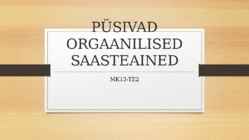 PÜSIVAD ORGAANILISED SAASTEAINED