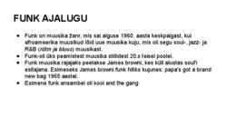 Funk muusika esitlus #3