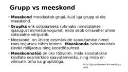 Missuguste printsiipide alusel moodustatakse rühmi ja meeskondi #2