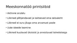 Missuguste printsiipide alusel moodustatakse rühmi ja meeskondi #6