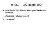 Vana testament – Juutide ajalooallikana #18