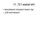 Vana testament – Juutide ajalooallikana #22