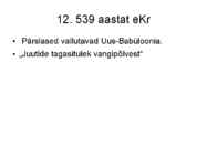Vana testament – Juutide ajalooallikana #24