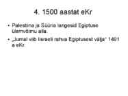 Vana testament – Juutide ajalooallikana #8
