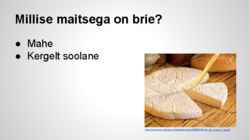 Esitlus brie juustust #3