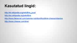 Esitlus brie juustust #9