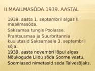 II maailmasõda 1939-aastal #2