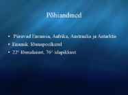 India Ookean ja Hoovused - Presentatsioon #2