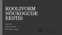KOOLIVORM NÕUKOGUDE EESTIS