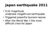 EARTHQUAKES #3