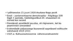 Eesti sisepoliitika #2