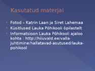 ÕPILASE VABA AEG LAUKA PÕHIKOOLIS #20