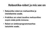 Tõstuk ja robootika #3
