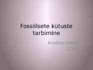 Fossiilsete kütuste tarbimine