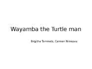 Wayamba the Turtle man