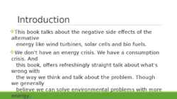 Green Illusions - book powerpoint - alternative energy #3