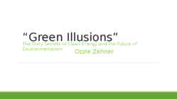 Green Illusions - book powerpoint - alternative energy